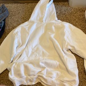 white hoodie